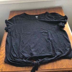 black t-shirt
